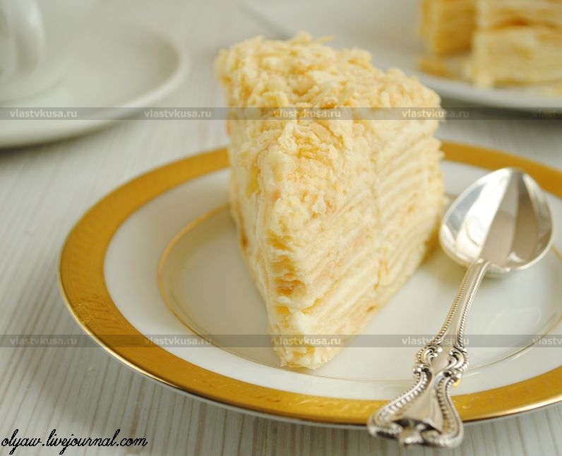 Торт Наполеон на сковороде с заварным кремом. Самый простой рецепт Наполеона на сковороде