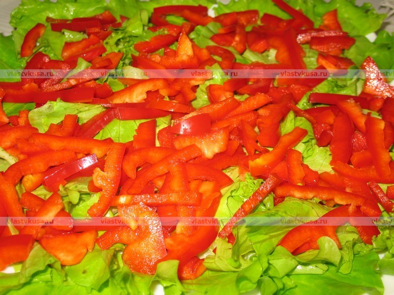 Готовим слоёный салат из овощей